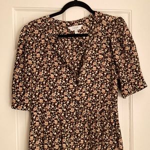 Joie short sleeve midi dress